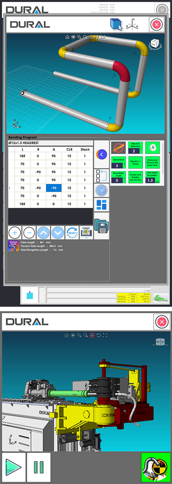 MyDural ETU CNC Tube Bender Control System