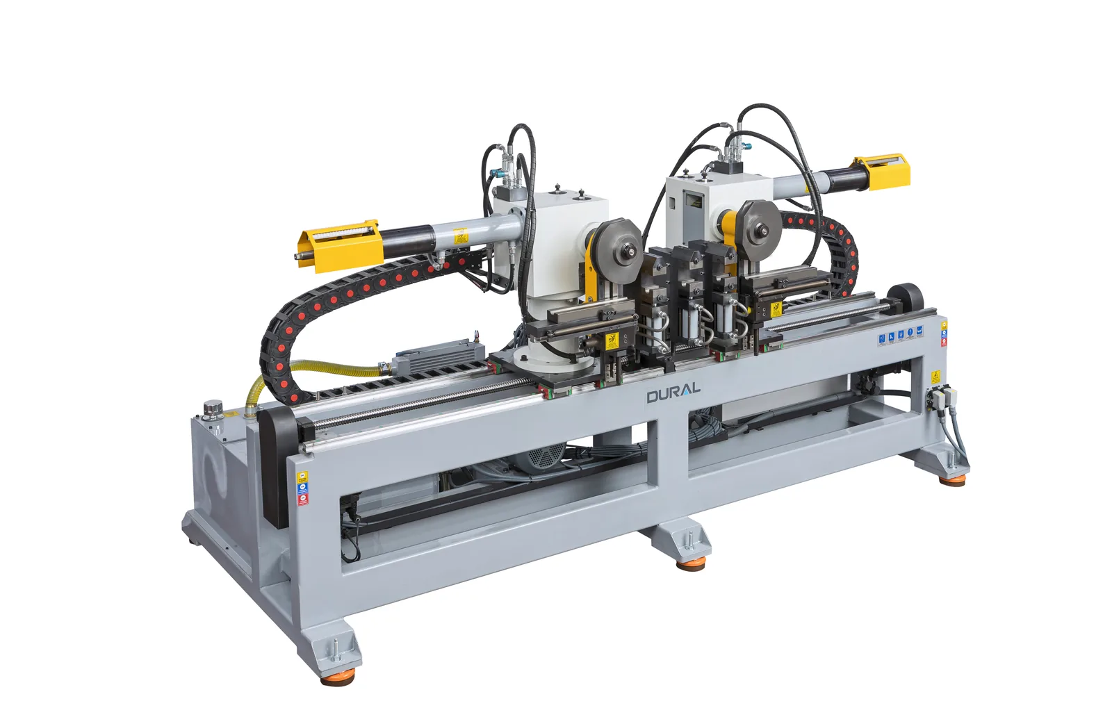 DuralBend double head pipe bending machine set up for symmetrical parts